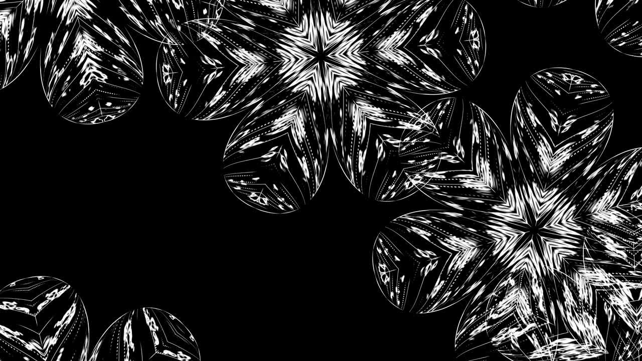 Sfondo astratto con bellissimi fiori stilizzati, sfondo generato al computer con rendering 3D.