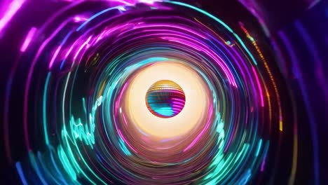 fondo de la pelota de discoteca psicodélica abstracta