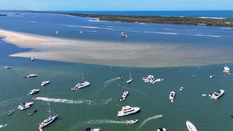 boats gather for australia day celebrations