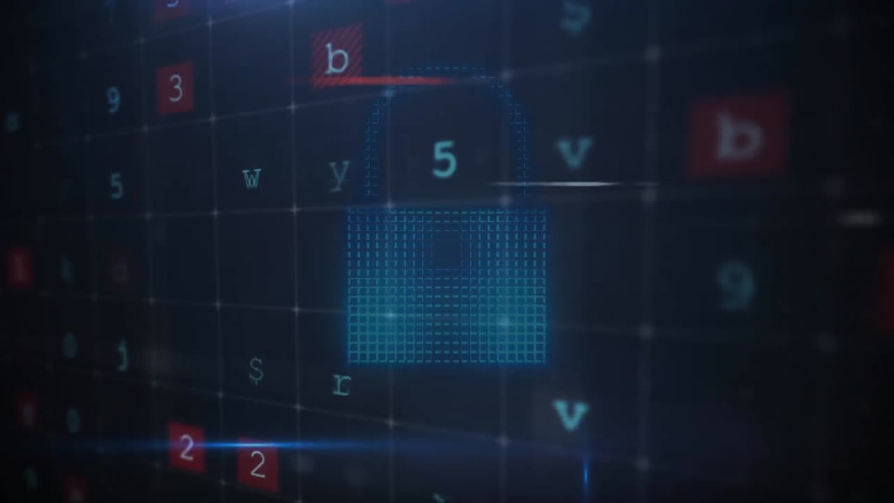 Digital composite of a cyber attack