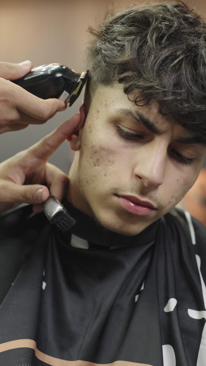 Haircut at the barber shop