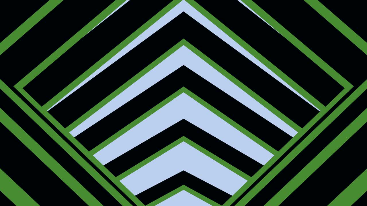 movimiento abstracto túnel plano sombreado, bosque profundo azul verde, bucle sin costuras