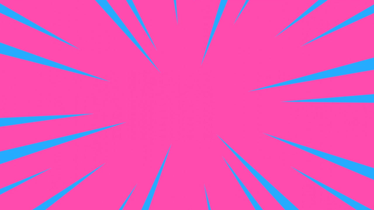 el fondo de la línea de anime radial rosa y azul.