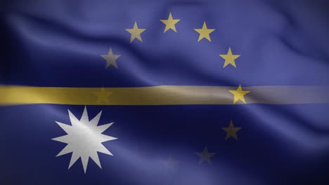 eu nauru flag loop background 4k