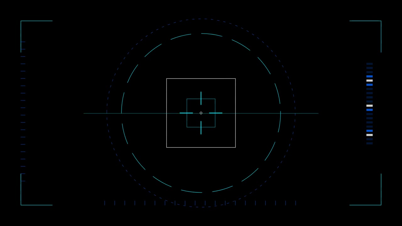 Digital HUD Interface with Scanning Target Reticle
