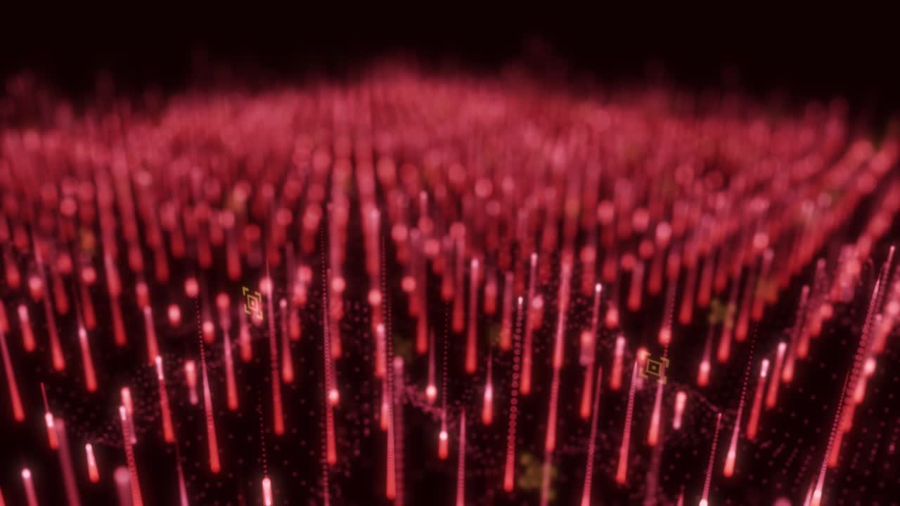 4k 추상 기술 및 과학 연결 배경