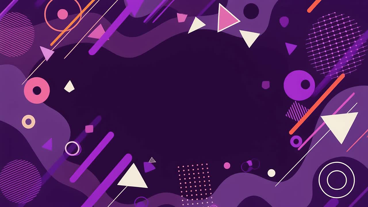 Dynamic Abstract Background with Moving Geometric Shapes