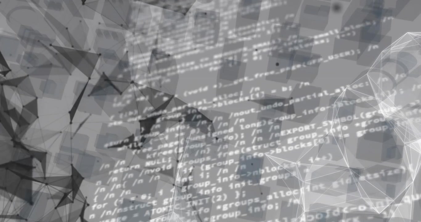 Animation of data processing with networks of connections