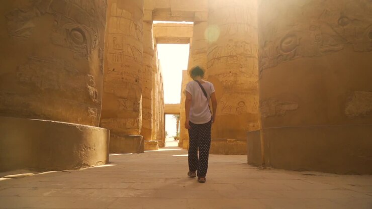 Exploring Ancient Egyptian Ruins