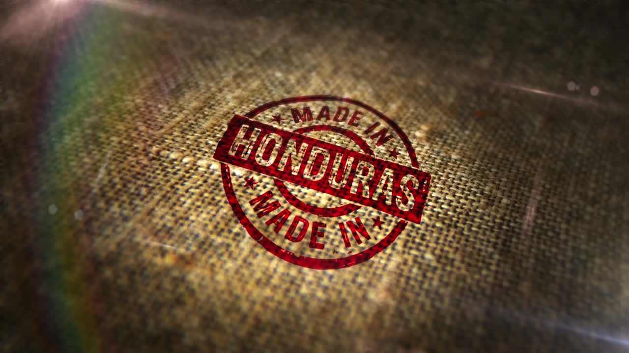 온두라스에서 만들어진 라인 봉투에 표시 스프 루프 애니메이션