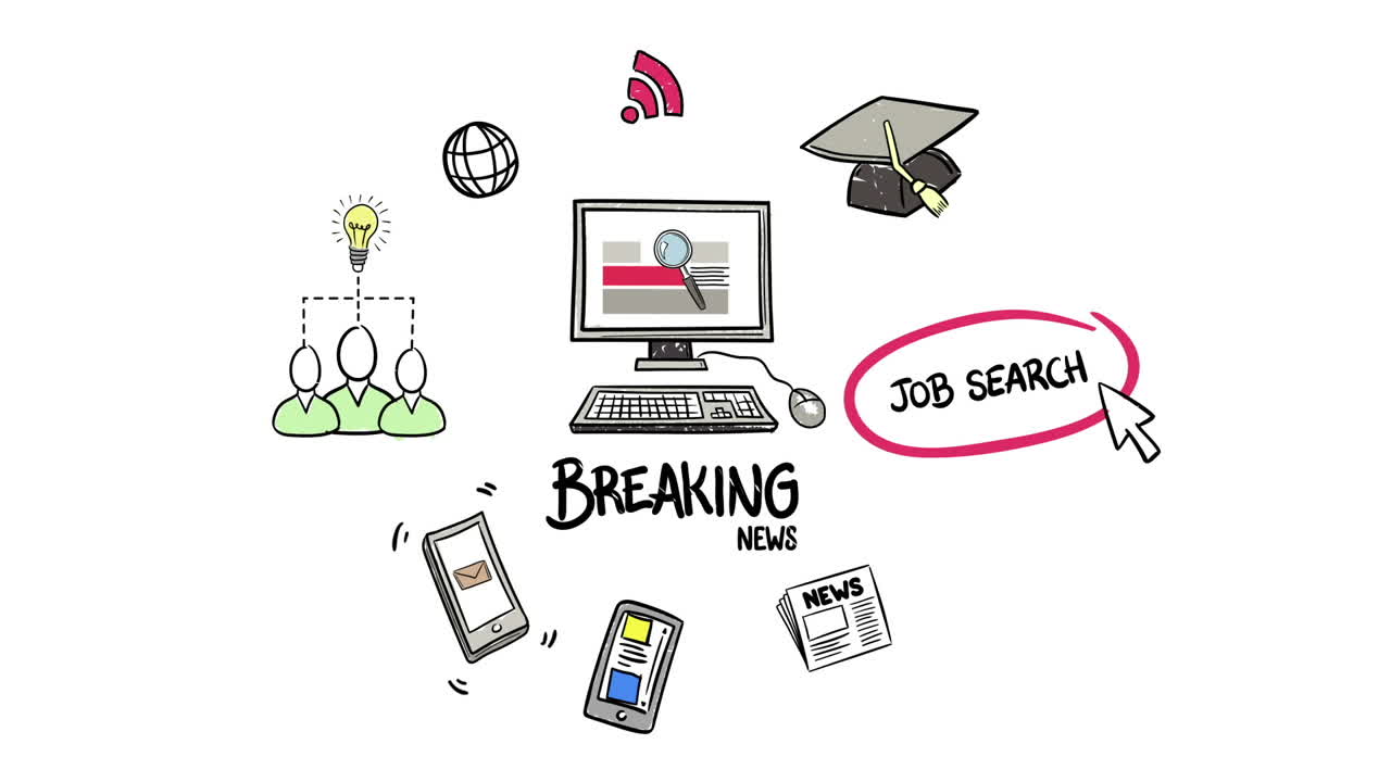 ilustración del conjunto de iconos web