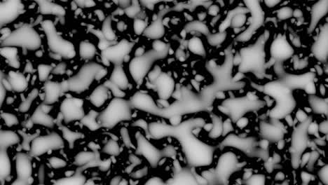 bloques cuadrados en movimiento, animación de la transformación de la superficie de fondo negro a blanco, bloques abstractos de fondo, miles de bloques moviéndose en un cuadrado, formas cuadradas que causan fatiga visual.