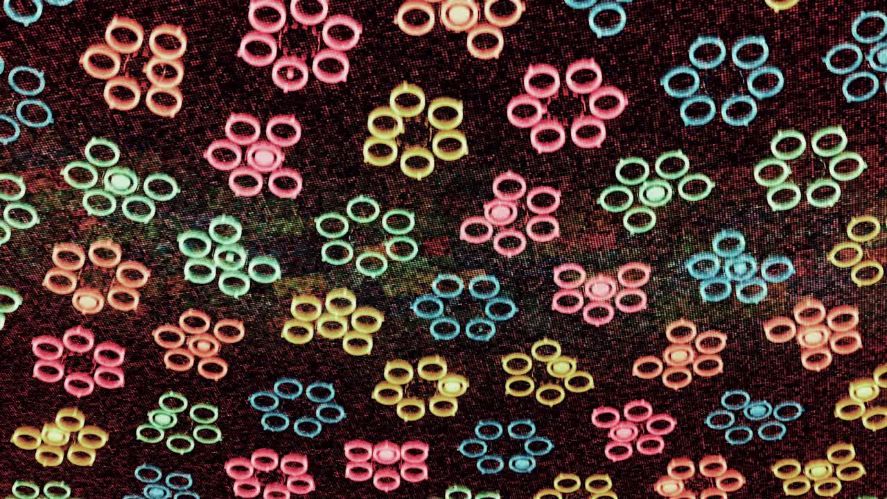 추상 화려한 패턴