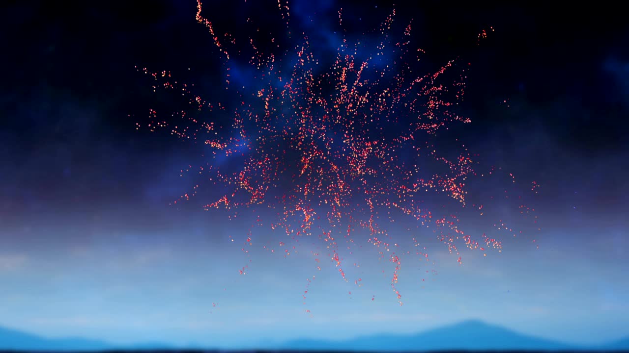 하늘에 불꽃놀이