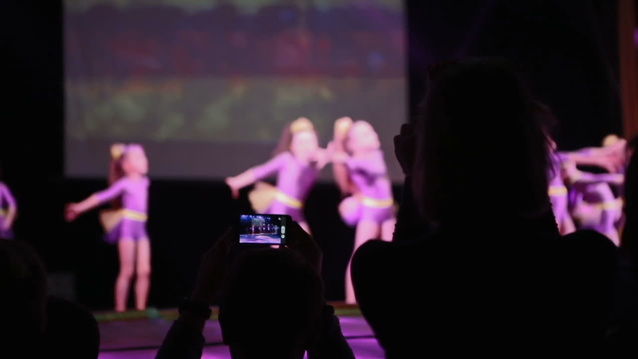 The Kids Dance School On Stage. VINNITSA, UKRAINE - MAY 2017: hiphop, street, funky and modern dancers on street stage