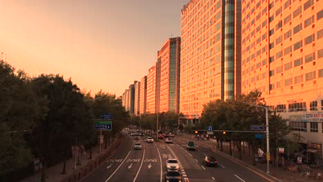 cars pass at sunset, janghang-dong, ilsan-gu, goyang-si, gyeonggi-do, south korea-1