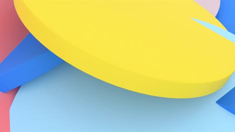 컬러 실린더: 녹색 바탕에 현대적인 3d 파란색 일러스트레이션, 파란색 배경, cg 애니메이션, 현대 비즈니스 기술, 화려한 빛, 반이는 구, 루프형 3d 애니메이션, 4k