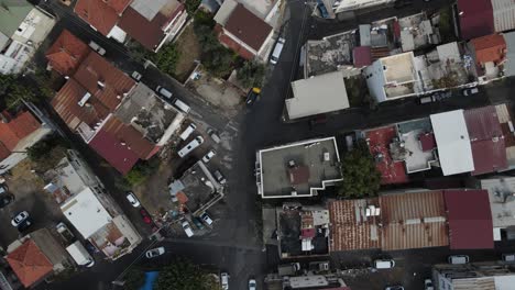vista aérea de los techos de las chabolas