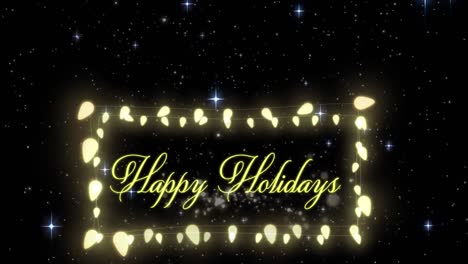 Animation-of-happy-holidays-text-over-fairy-lights-and-stars