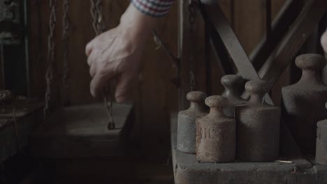 Close-up-of-old-vintage-scales