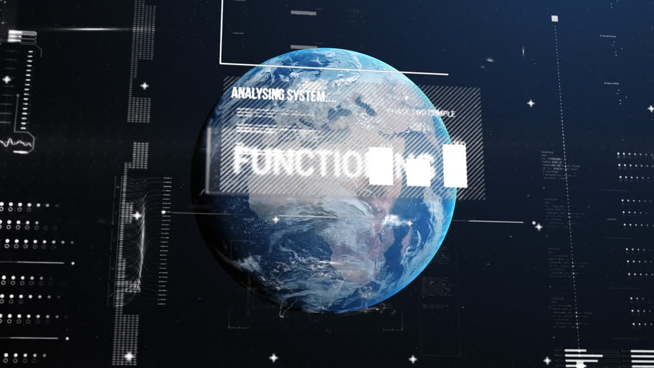 전 세계 텍스트 및 데이터 처리의 애니메이션