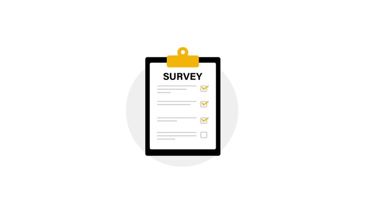 Survey Checklist Animation on Clipboard
