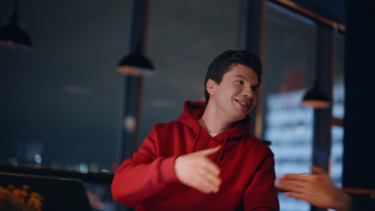 Office meeting with team members