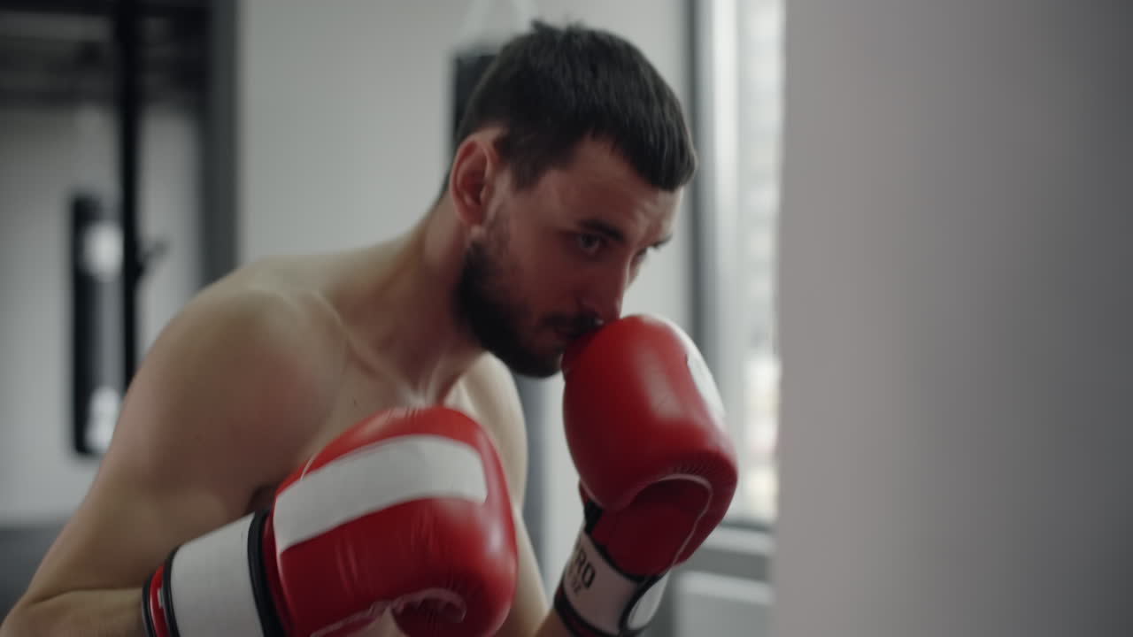 sesión de entrenamiento de boxeo