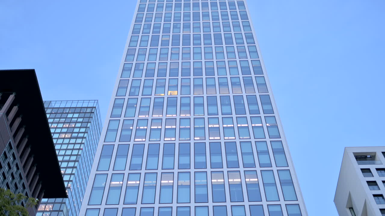 View of a skyscraper in Frankfurt, Germany