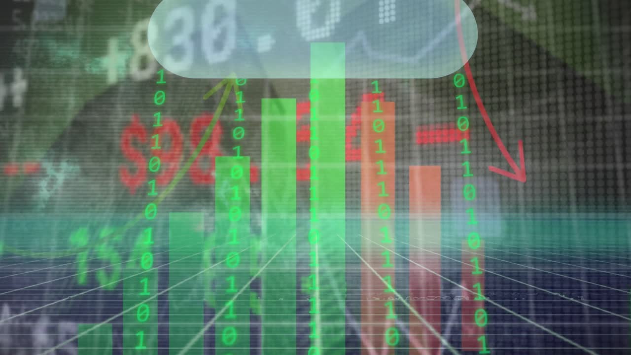 도시에 대한 연결 및 데이터 처리의 애니메이션