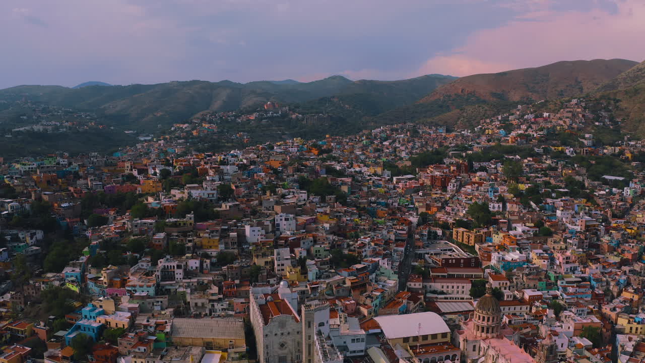 vista aerea de la ciudad de guanajuato