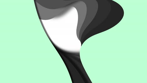 vibrant green and black swirl pattern on black background
