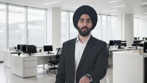 angry sikh indian businessman shouting on someone