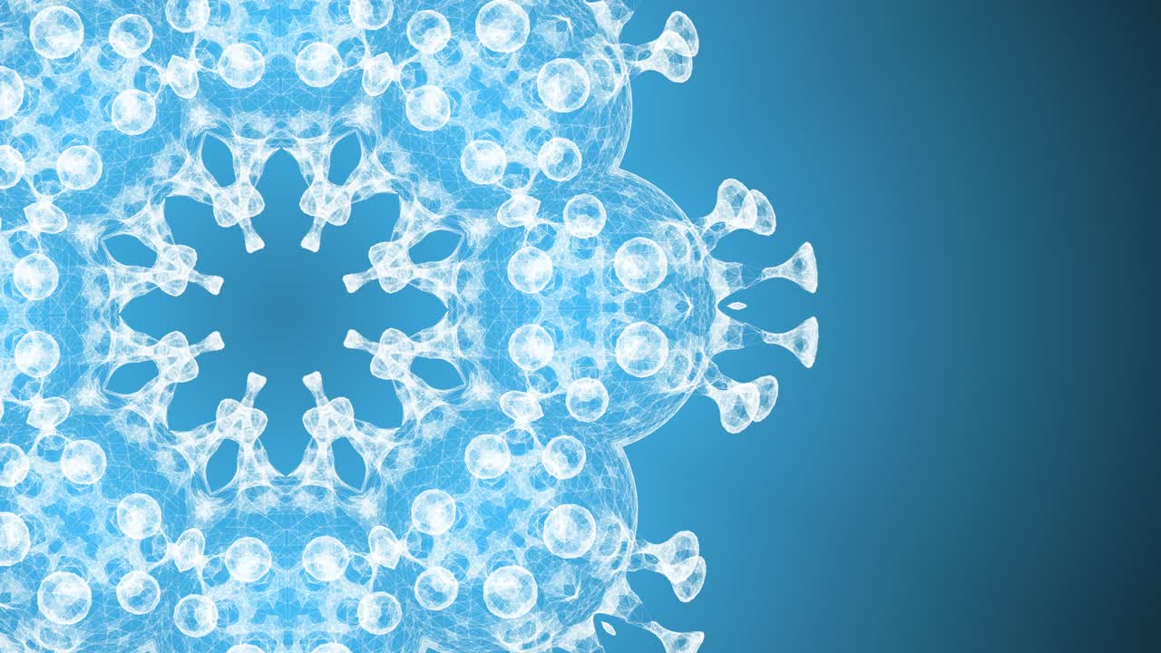 놀라운 격자 패턴은 밝은 파란색 배경에서 마법의 방식으로 움직입니다.