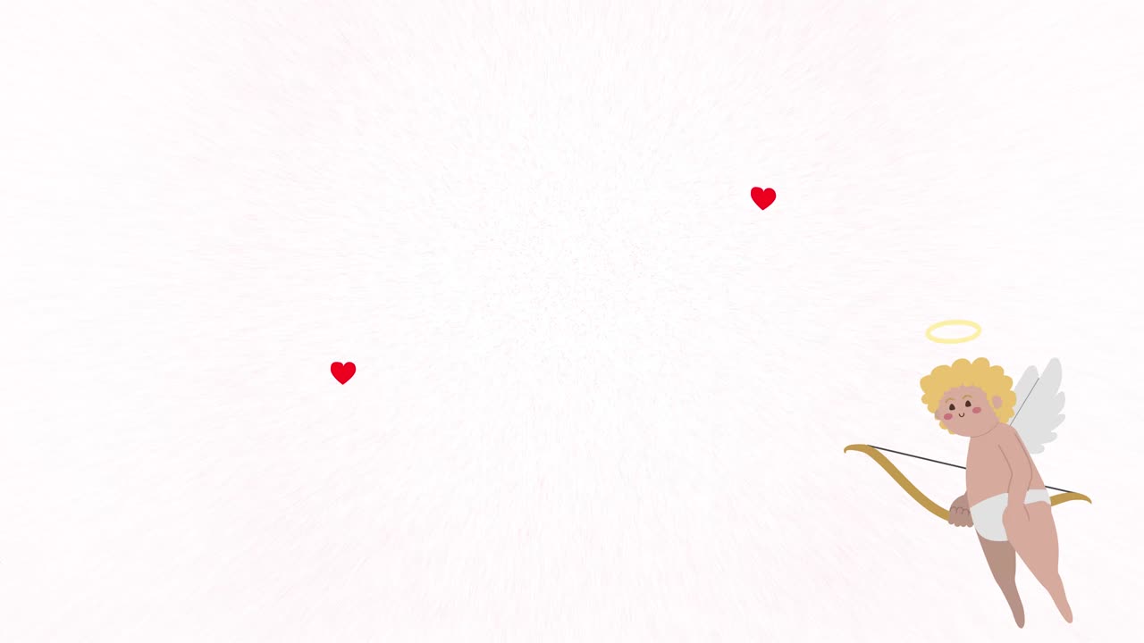 Cupido che scocca una freccia a un cuore