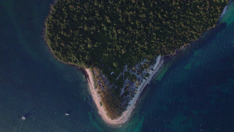 aerial view of mbudya island at sunset in dar es salaam, tanzania