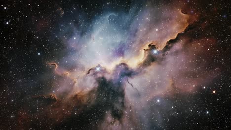 3D-Animation-Flying-through-stars-in-Space-Nebula