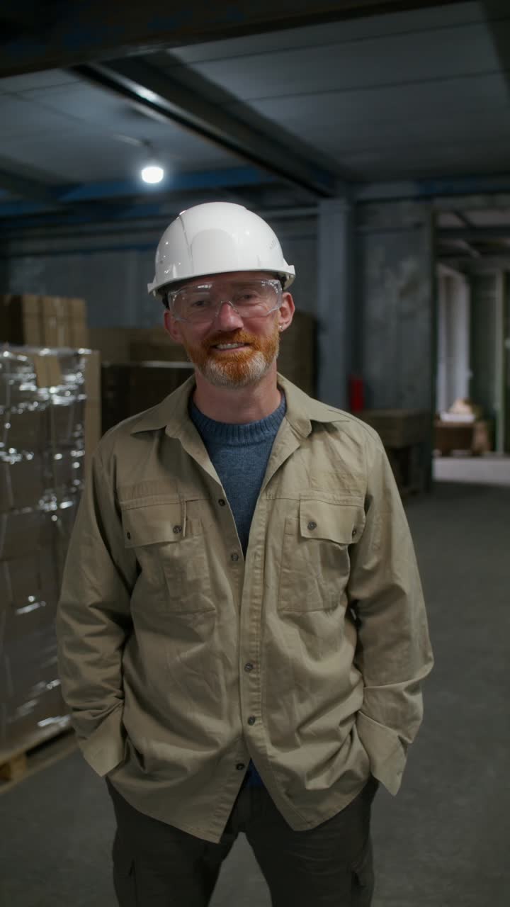 Trabajador en un almacén