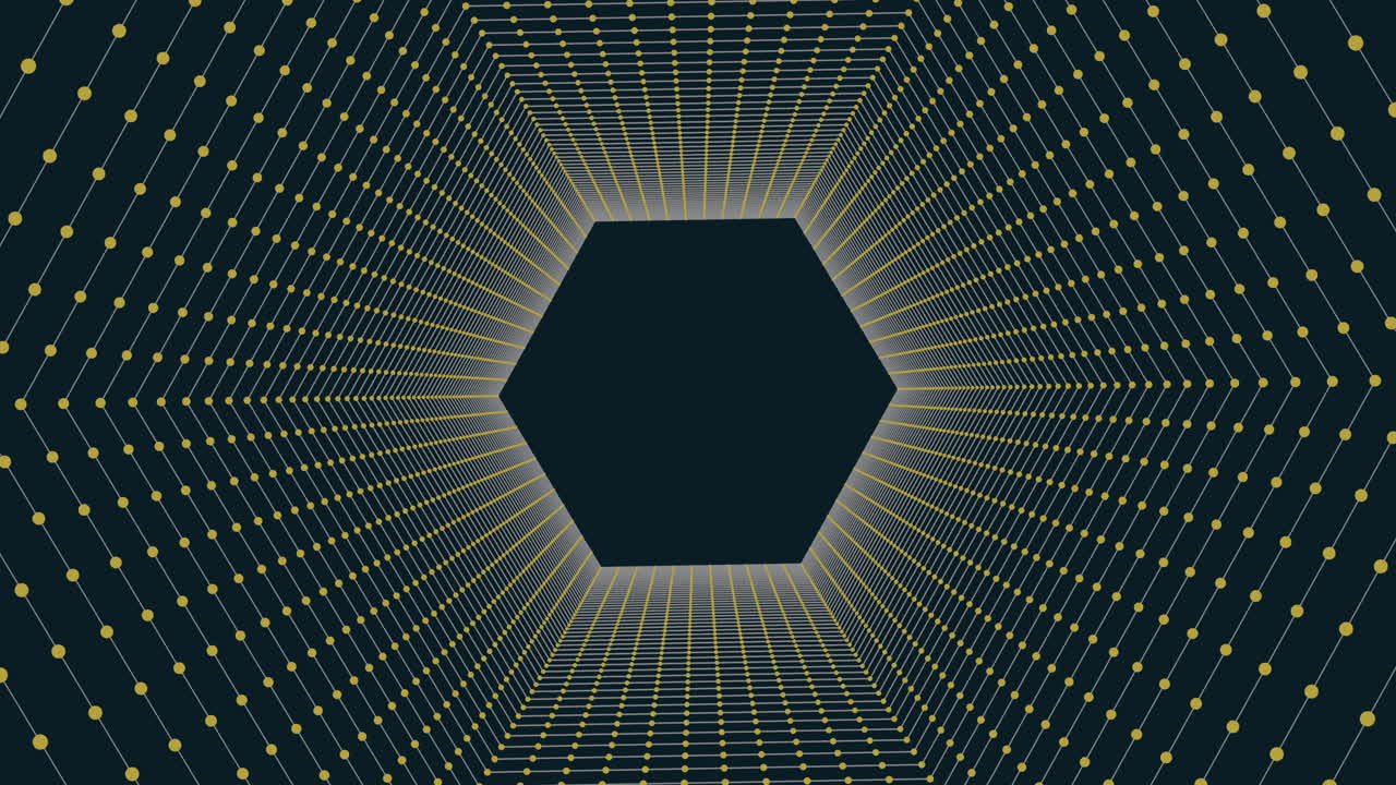 Stunning black and gold labyrinth pattern on dark background