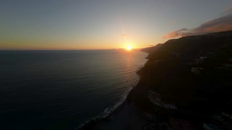 sunset at ponta do sol, madeira, portugal