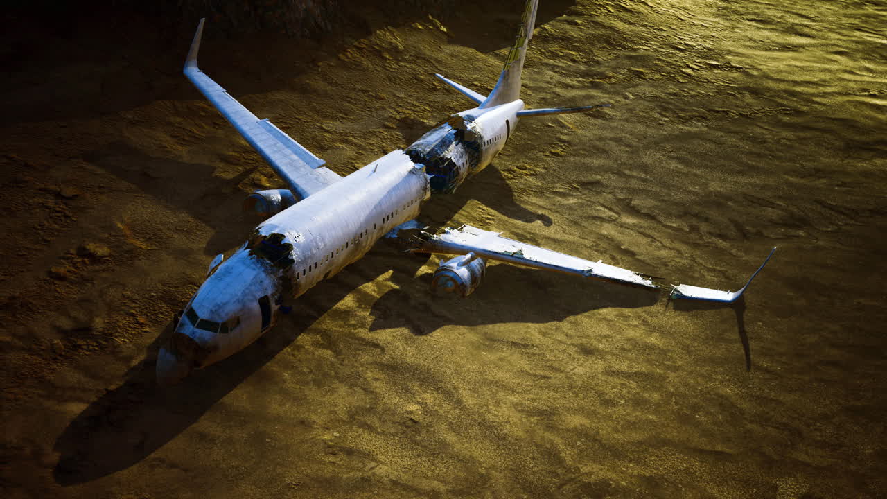 Un aereo abbandonato si trova nel deserto dopo un evento misterioso