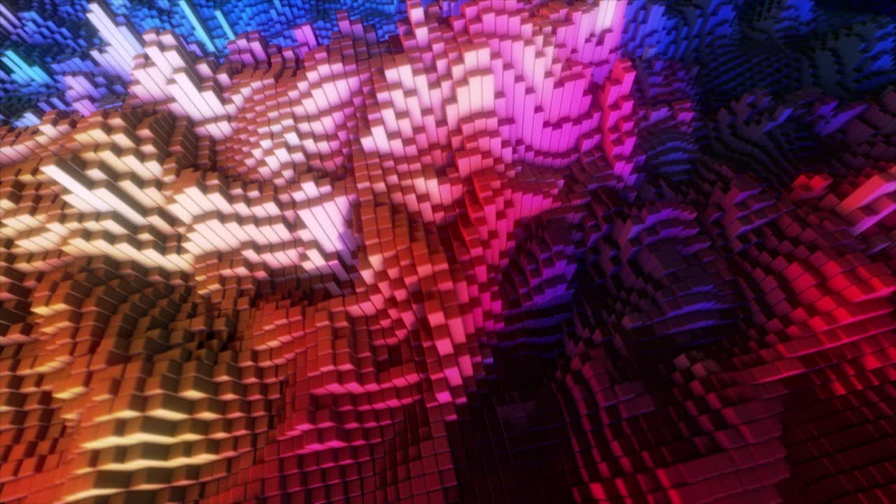 patrón de bloque 3d abstracto