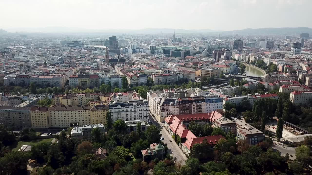 Aerial View of Vienna, Austria