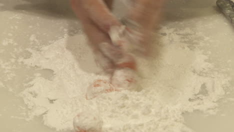 preparing candied fruits or other sweets