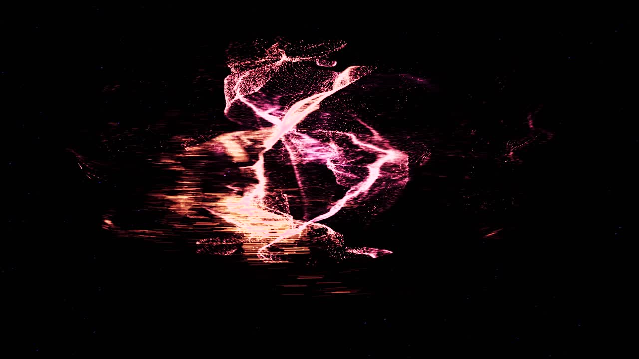 explosión de partículas abstractas