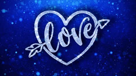 beautiful heart with love message graphic