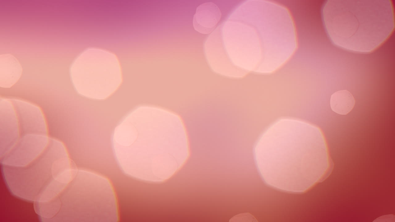 bokeh de hexágonos que caen y partículas en gradiente de moda