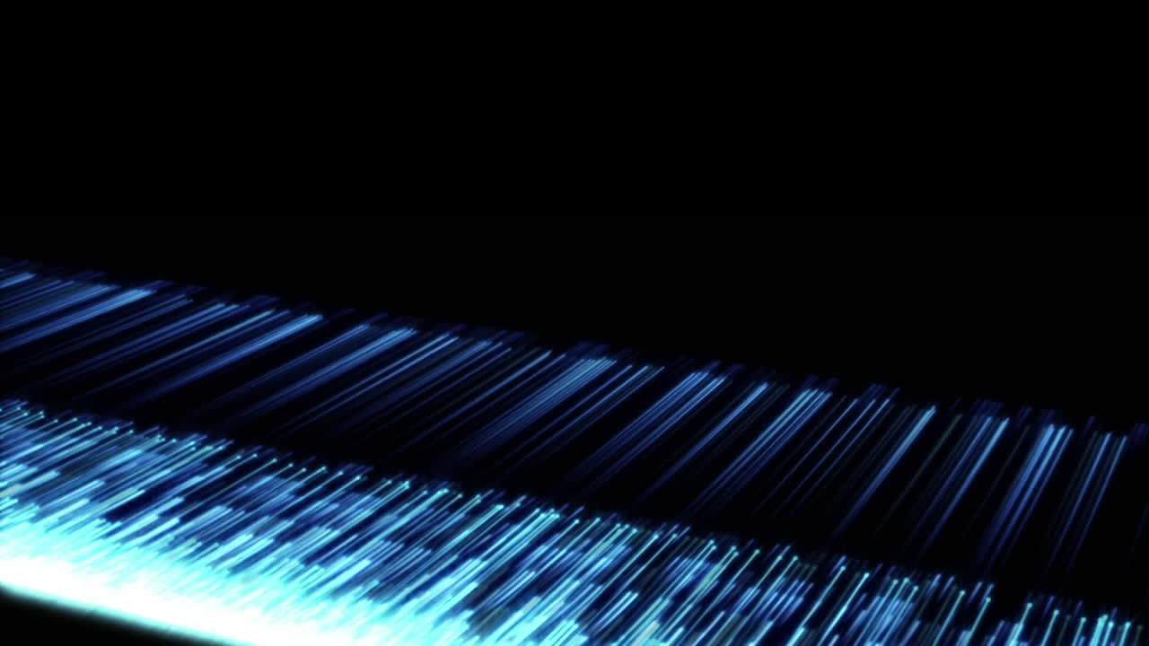 Glowing lights on black background