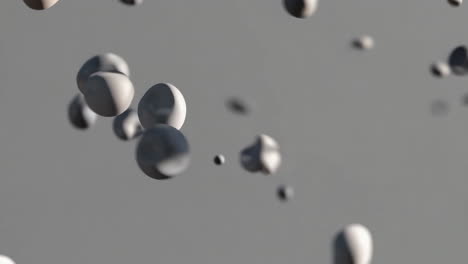 abstract falling shapes