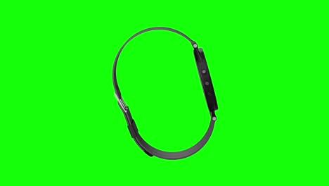 reloj inteligente en fondo verde. renderizado en 3d aislado